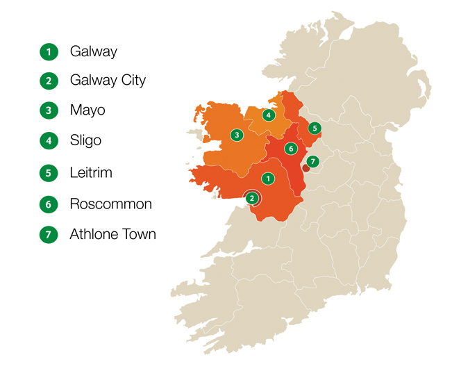 Areas we Service | waste | bin collection | Galway | Mayo | sligo | leitrim | roscommon